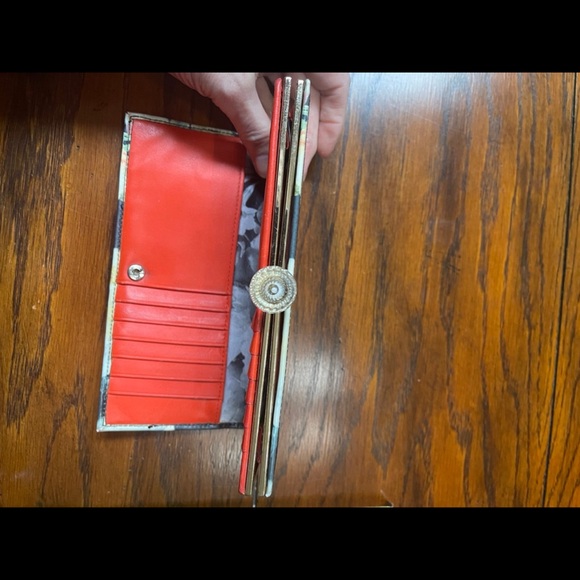 Ted Baker Womens Black Brembo Opulent Bloom Print Matinee wallet clutch London - Picture 11 of 12